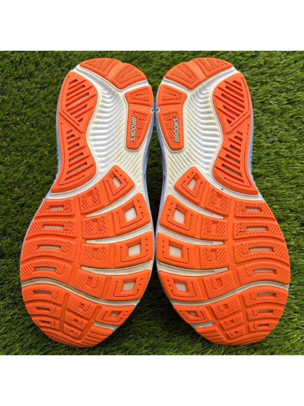 Brooks Ghost 17 Womens Size 9.5 Blue Orange Athletic Running Shoes Sneakers